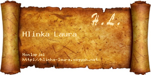 Hlinka Laura névjegykártya
